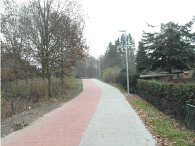 Radweg Katzenbuckel weiterer Wegeverlauf in Richtung Richard-Dehmel-Stra&szlig;e