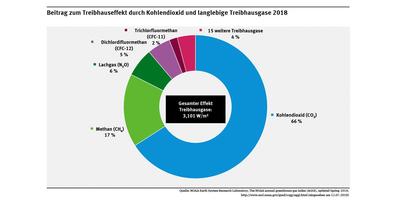 Beitrag zum Treibhauseffekt durch Kohlendioxid