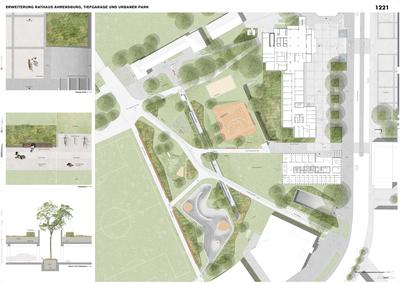 Wettbewerb Rathauserweiterunsgbau 2. Platz