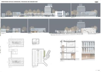 Rathaus Erweiterungsbau 3. Platz: Norbert Althoff+Tim Corvin Kraus