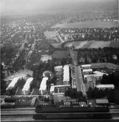 Abbildung 1 Schr&auml;gluftbild, um 1960