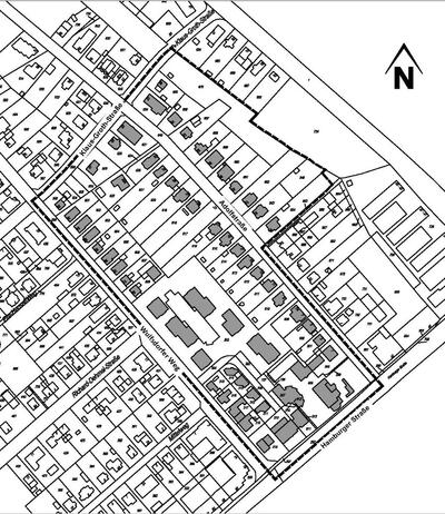 Aufstellung des Bebauungsplans Nr. 105 &raquo;Adolfstra&szlig;e, Wulfsdorfer Weg&laquo;