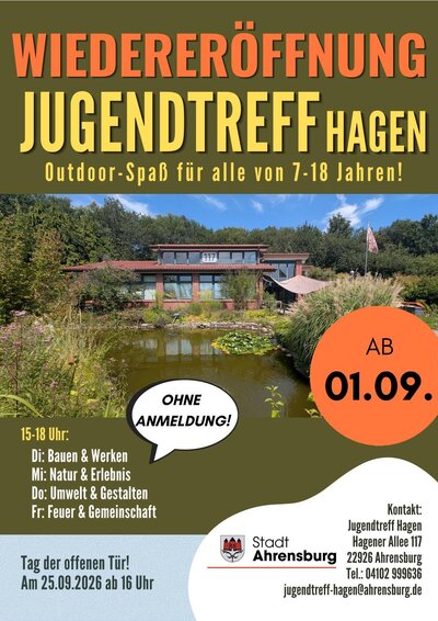 Wiederer&ouml;ffnung Jugendtreff Hagen